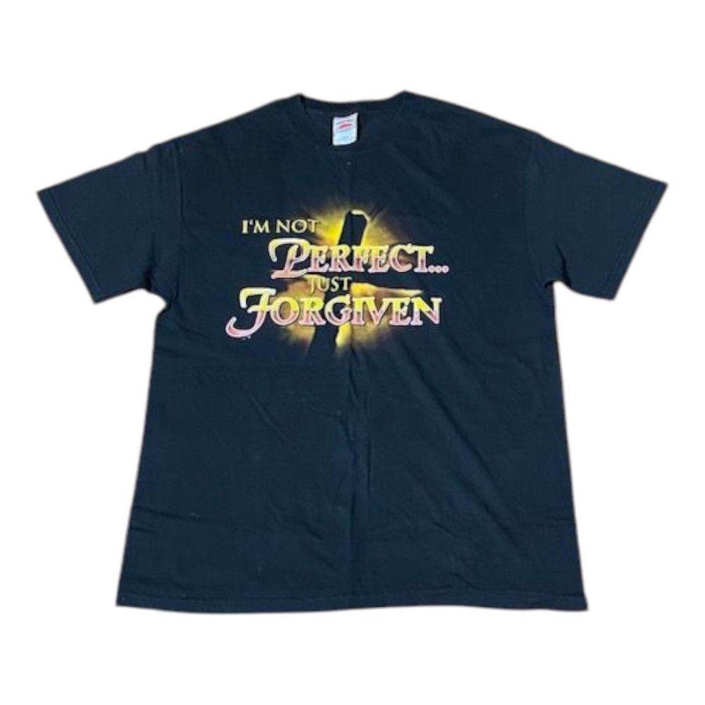Tennessee River Jesus T-Shirt Size Large Graphic Print Black A8